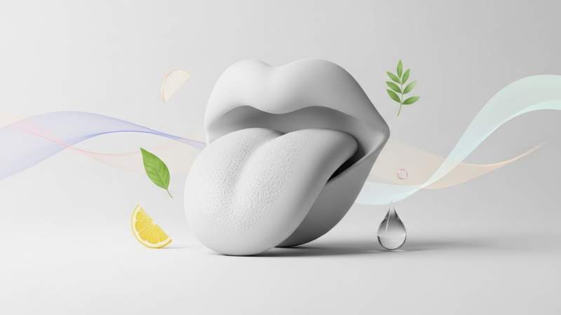 dil dokusu besin etkisi abstract sadelik