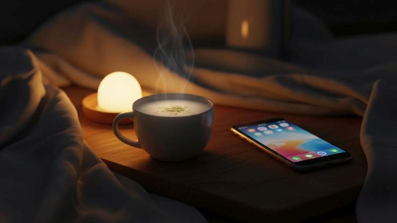 moon milk gece sakin farkindalik rituel