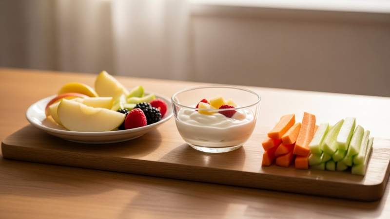 ogle sonrasi enerji atistirmaliklari hafif dogal editorial