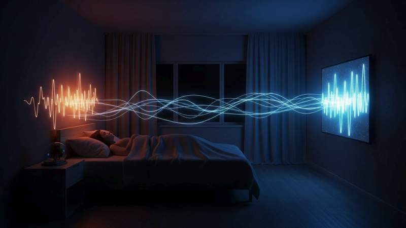 uyku duzeninin vucut dengesi ve inflamasyonla iliskisini anlatan gece gorseli