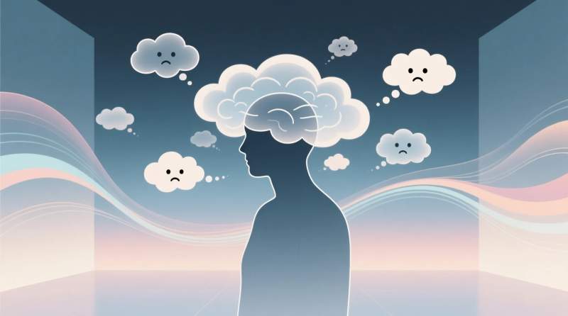 zihinsel farkindalik ve zihin detoksu ile dusunceleri tepkisizce gozlemleme gorseli