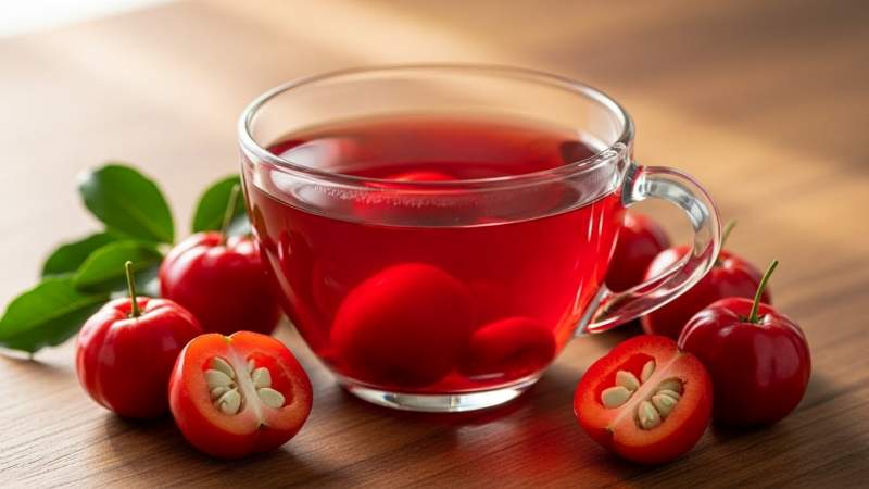 aserola cayi ve antioksidan zenginligi