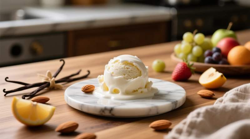 badem sutu dondurmasi ve dogal lezzetler