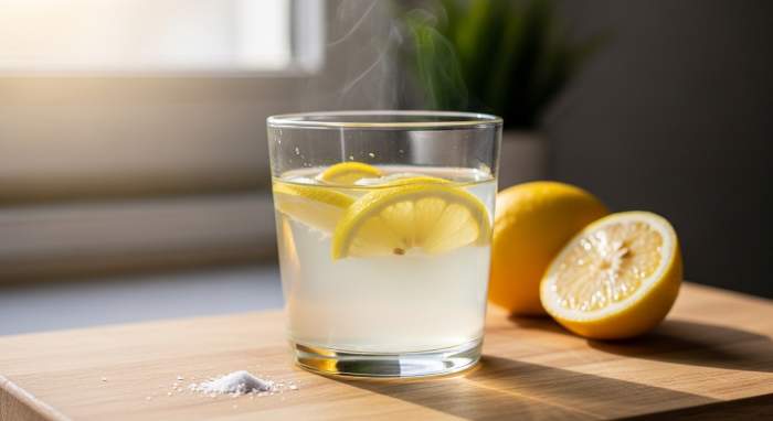 ilik limonlu su ve sabah dengesi