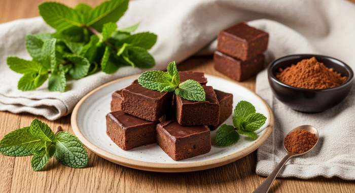 nane ve ham kakaolu detoks tatlisi