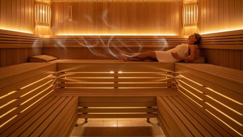 olculu sauna rutini ve zihinsel rahatlama