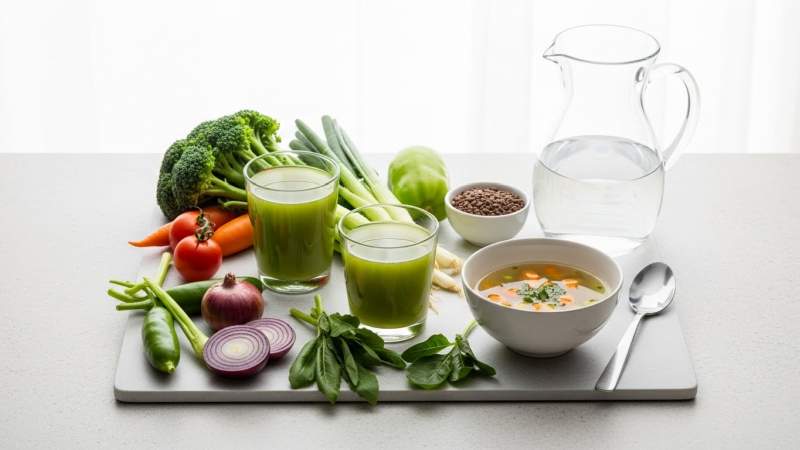 sebze detoksu temel beslenme hazirlanisi