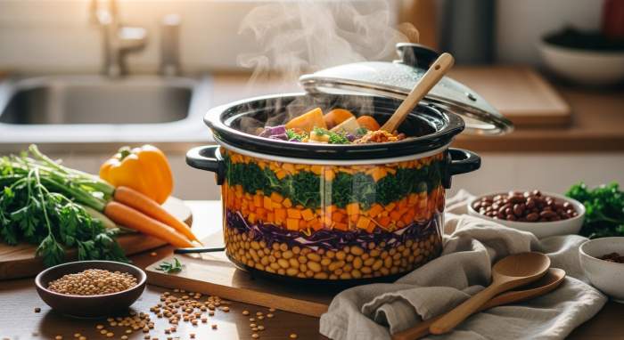 crockpot renkli corba ve guvec estetigi