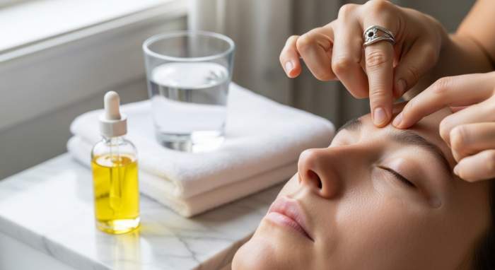 goz alti lenfatik drenaj masaji