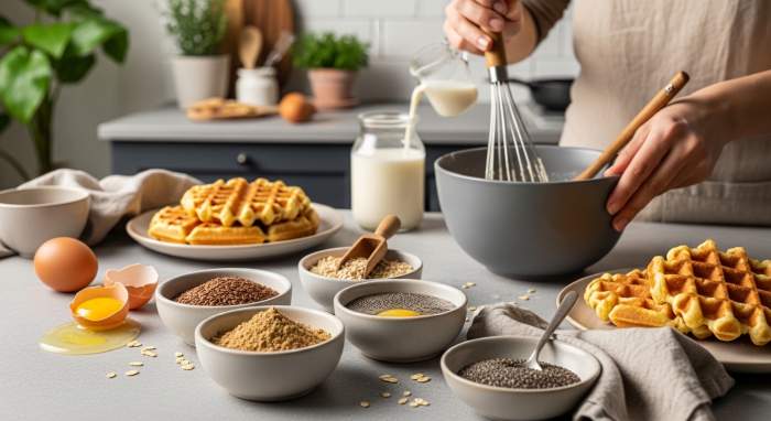 Yulaf Sütüyle Şekersiz Waffle Tarifi: Hafif ve Sağlıklı Kahvaltı